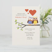 In Love Valentijns Party Invitation Kaart (Staand voorkant)