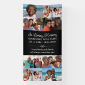In Loving Memory 12 Fotocollage Grave Hoesje Spandoek (Verticaal)