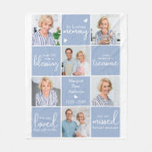 In Loving Memory 6 Fotocollage Custom Memorial Fleece Deken (Voorkant)