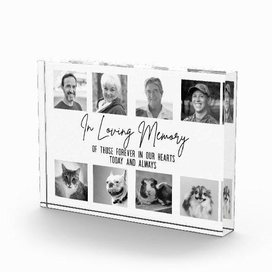 In Loving Memory Aangepaste 8 foto huwelijksmonume (Rechts)