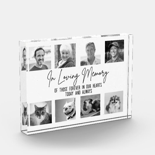 In Loving Memory Aangepaste 8 foto huwelijksmonume (Links)