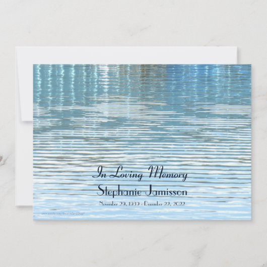 In Loving Memory Celebration of Life Invitation (Devant)