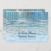 In Loving Memory Celebration of Life Invitation (Devant / Derrière)