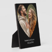 "In Loving Memory – Couple Plaque" Fotoplaat (Zijkant)