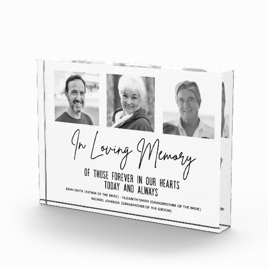 In Loving Memory Custom 3 foto huwelijksmonument (Rechts)
