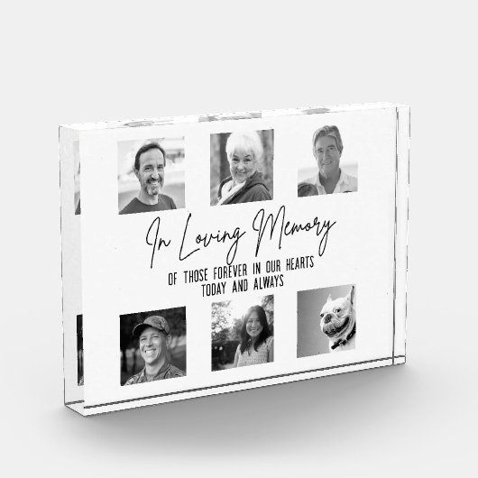 In Loving Memory Custom 6 foto huwelijksmonument (Links)