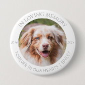 In Loving Memory Custom Pet Photo & Name Badge (Devant)