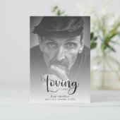 In Loving Memory Dank je kaart (Staand voorkant)