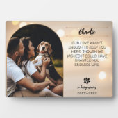 In Loving Memory Dog Photo Plaque – Personalized G (Devant)