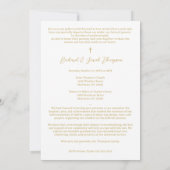 In Loving Memory Elegant Custom Couple's Funeral  Kaart (Achterkant)