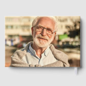 In Loving Memory Elegant Script 2-Photo Guest Book Gastenboek (Achterkant)