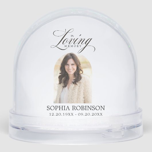 In Loving Memory Elegant Script Memorial (Arrière)