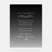 "In Loving Memory" Elegant Wedding Memorial  (Recto)