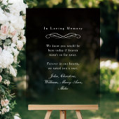 "In Loving Memory" Elegant Wedding Memorial 
