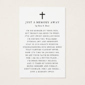 In loving Memory Floral Funeral Prayer Cards (Dos)