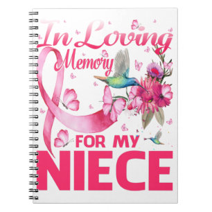 In Loving Memory For My Niece Notitieboek