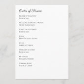 In Loving Memory Foto Eenvoudige Begrafenisservice Programma (Achterkant)