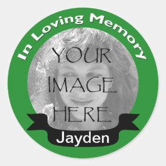 In Loving Memory Foto Groene Stickers