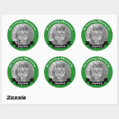 In Loving Memory Foto Groene Stickers (Vel)