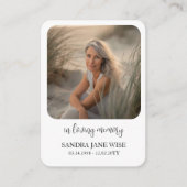 In Loving Memory Foto Memorial Wallet Kaart (Voorkant)