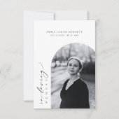 In Loving Memory Funeral Arch Photo Prayer Card (Voorkant)