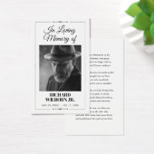 In Loving Memory Funeral Memorial Prayer Card (Bureau)