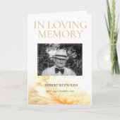 In Loving Memory Funeral Service Program Sjabloon (Voorkant)