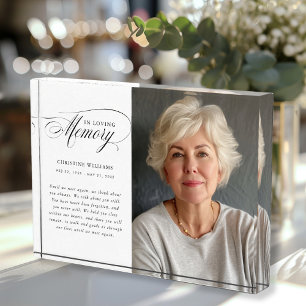 "In Loving Memory" Gedenkteken, naam, foto