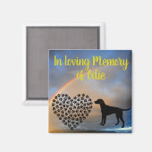 In Loving Memory Gepersonaliseerde naam Memorial D Magneet (Voorkant / Achterkant)
