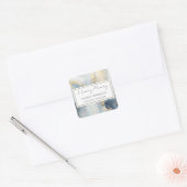 In Loving Memory Gouden Blauwe Sticker (Envelop)