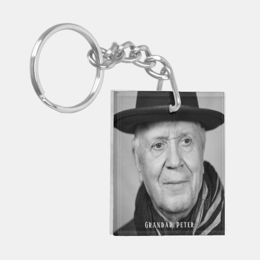 In Loving Memory Granddad Peter Photo Keychain (Voorkant Links)