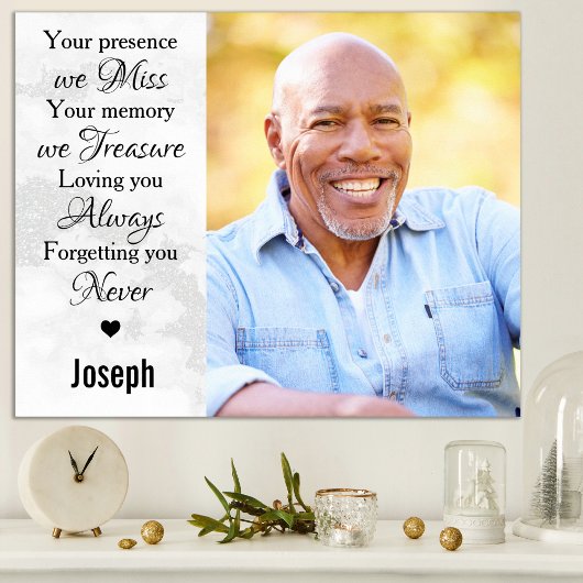 In Loving Memory Herembrance Memorial Foto Poster