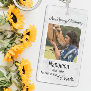 In Loving Memory Horse Memorial Sleutelhanger