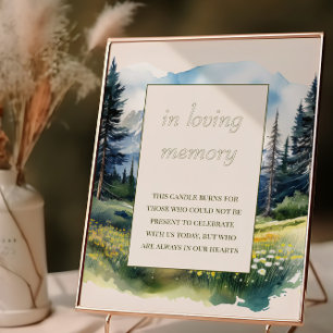 In Loving Memory Land Waterverf Trouwen Poster