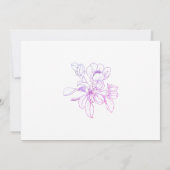 In Loving Memory Memorial Elegant Floral Aankondiging (Achterkant)