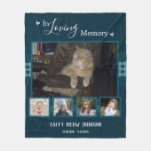 In Loving Memory Memorial foto collage Fleece Deken (Voorkant)