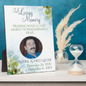 In Loving Memory Memorial Keepomwille Fotoplaat (Zijkant)