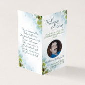 In Loving Memory Memorial Keepomwille Kaart (Buitenkant)