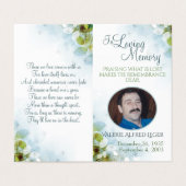 In Loving Memory Memorial Keepomwille Kaart (Buitenkant ongevouwen)