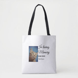 In loving memory memorial keepsake voeg huisdier n draagtas