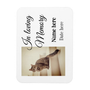 In loving memory memorial keepsake voeg huisdier n magneet