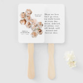 In Loving Memory Memorial Modern 10 foto's Handwaaier (Voorkant en achterkant)