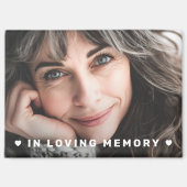 In loving memory memorial photo magneet (Voorkant)