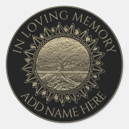 In Loving Memory Memorial Ronde Sticker
