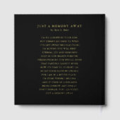 In Loving Memory Minimalist Photo Sympathy (Verso)