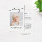 In Loving Memory Minimalist Photo Sympathy Cards (Bureau)