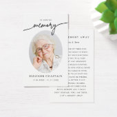 In Loving Memory Minimalist Photo Sympathy Cards (Bureau)