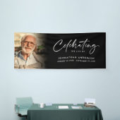 In Loving Memory Modern Memorial / begrafenisfoto Spandoek (Beurs)