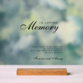 In Loving Memory Modern Wedding Memorial Sign (Neutre)