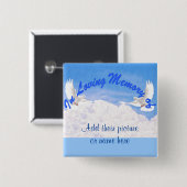 In Loving Memory of.._Button Vierkante Button 5,1 Cm (Voorkant /achterkant)